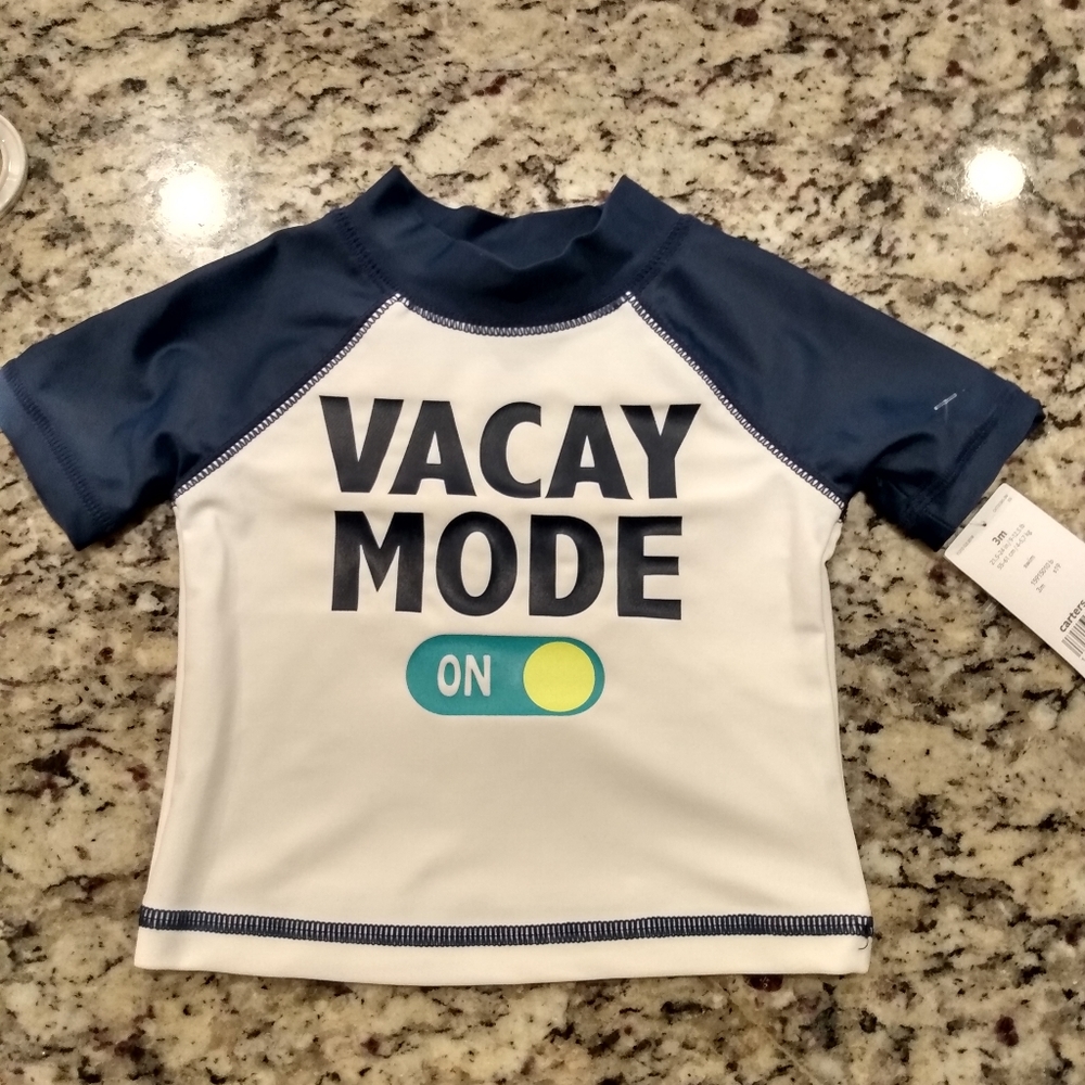 Cute Carter's Infant boys swim shirt